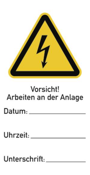 Warnung vor heißer Oberfläche Kunststoff 200 mm Zeichen Schild